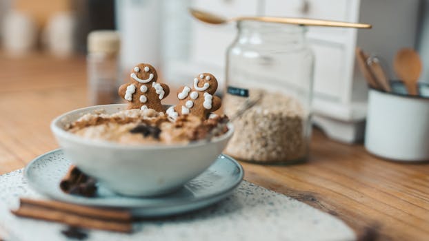 Cinnamon Spiced Porridge , Warming Winter Breakfast
