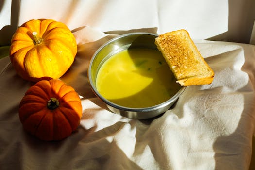 Spiced Red Lentil Soup , Turmeric and Chili Lentil Soup